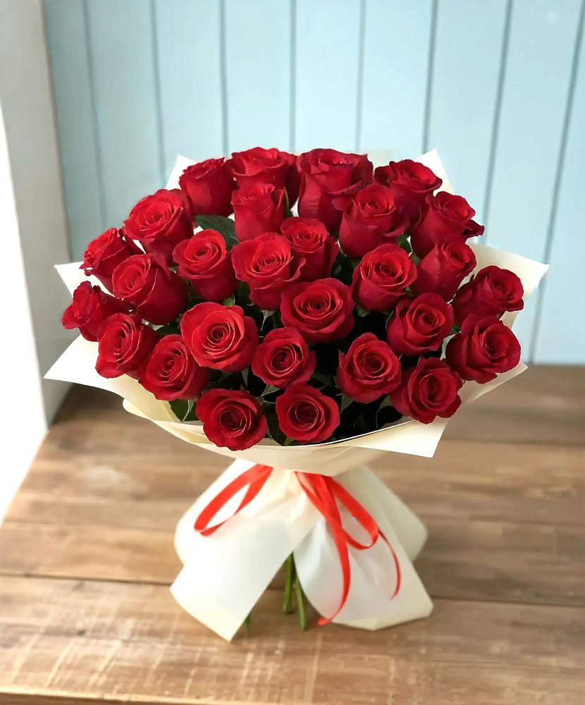 Букет 29 Красных роз в Каменке Ленинградская область