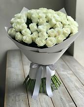 Букет 35 Белых роз в Каменке Ленинградская область