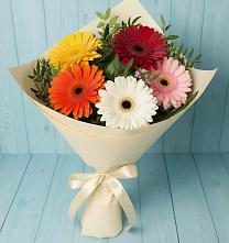 Букет цветов из:  Герберы в Каменке Ленинградская область