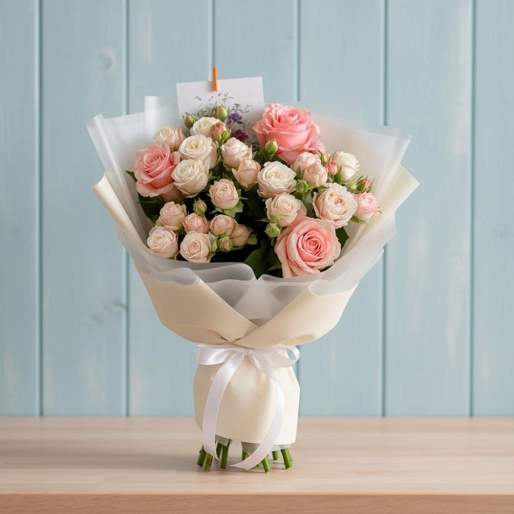 Букет цветов из: Розы в Каменке Ленинградская область