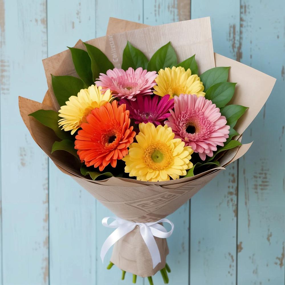 Букет цветов из: Герберы в Каменке Ленинградская область