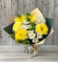 Букет цветов из:  Хризантемы в Каменке Ленинградская область