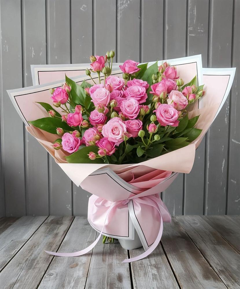 Букет Розовый кустик в Каменке Ленинградская область