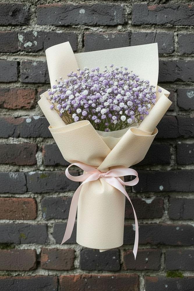 Букет цветов из: Гипсофила в Каменке Ленинградская область