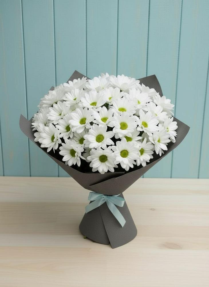 Букет цветов из: Хризантемы в Каменке Ленинградская область