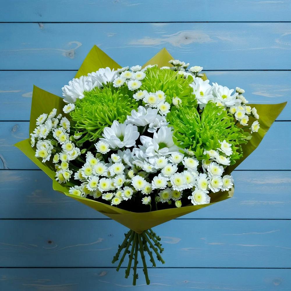 Букет цветов из: Хризантемы в Каменке Ленинградская область