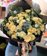 Букет цветов из:  Розы и Лизиантусы #REPLACE_PRED# Каменке Ленинградская область