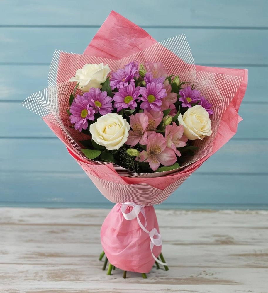 Букет цветов из: Герберы в Каменке Ленинградская область