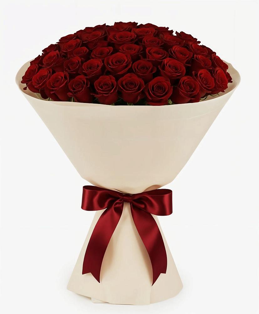 Букет 101 Бордовая роза Блэк Бакарра в Каменке Ленинградская область